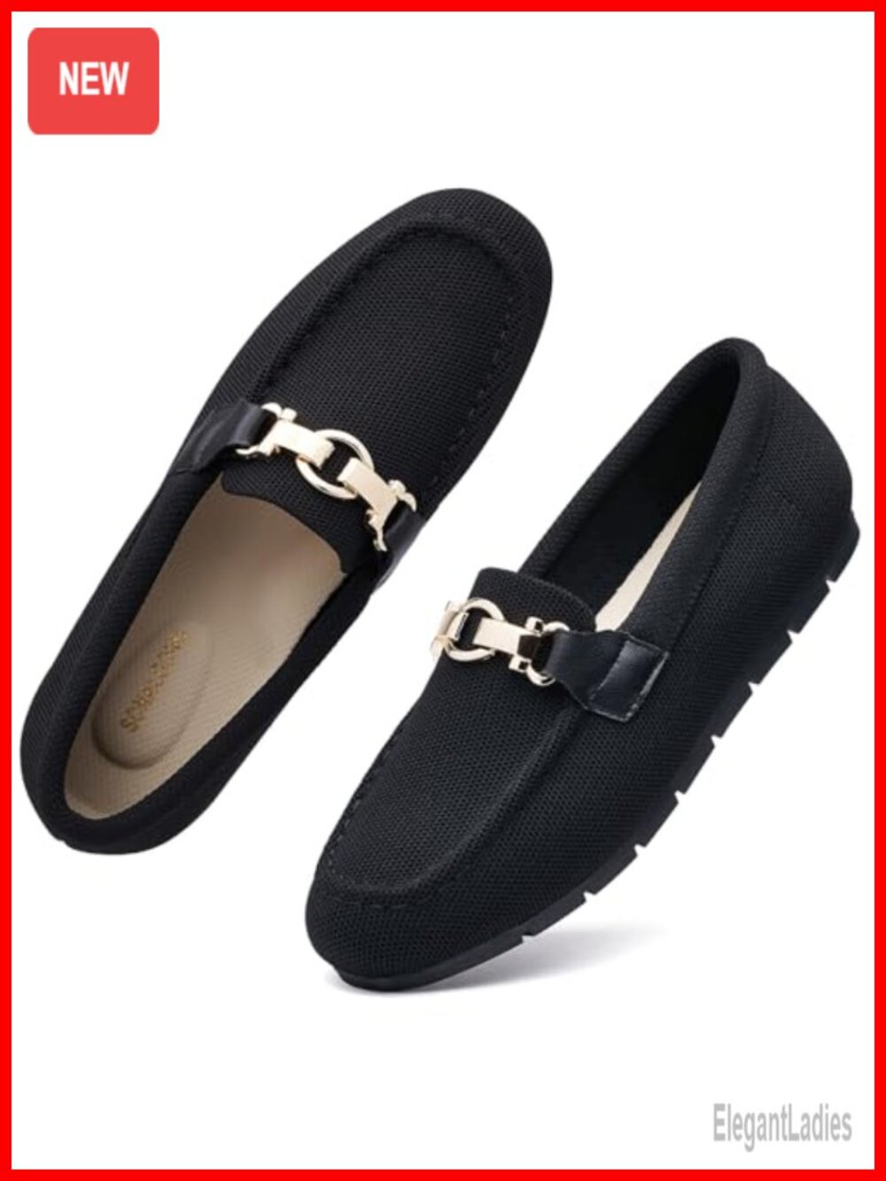 Women's Slip On Loafers Flats Memory Foam Arch Support Wide Width